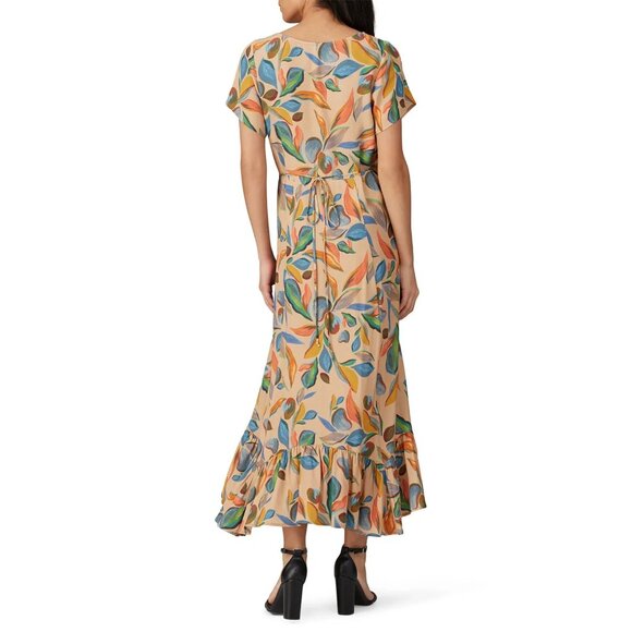 Rachel Pally Crepe Joline Orange floral Maternity Dress Size S - Picture 4 of 13